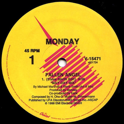Monday : Fallen Angel (12", Single)
