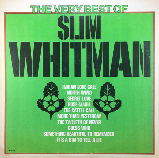 Slim Whitman : The Very Best Of Slim Whitman (LP, Comp)