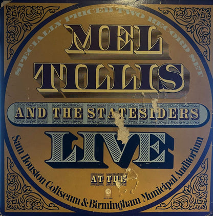 Mel Tillis And The Statesiders (2) : Live At The Sam Houston Coliseum & Birmingham Municipal Auditorium (2xLP, Comp)