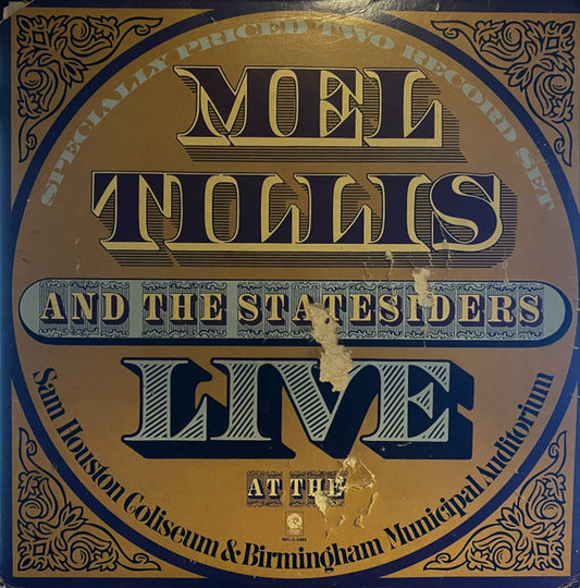 Mel Tillis And The Statesiders (2) : Live At The Sam Houston Coliseum & Birmingham Municipal Auditorium (2xLP, Comp)