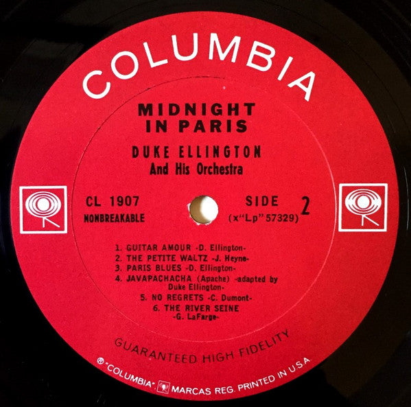 Duke Ellington And His Orchestra : Midnight In Paris (LP, Mono)