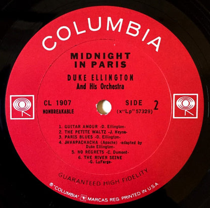 Duke Ellington And His Orchestra : Midnight In Paris (LP, Mono)