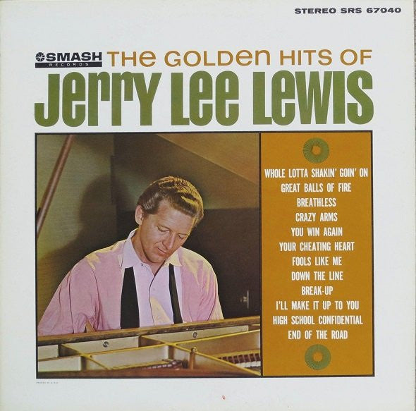 Jerry Lee Lewis : The Golden Hits Of Jerry Lee Lewis (LP, Album, Ric)