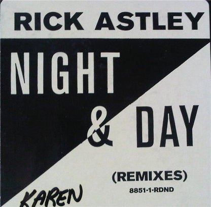 Rick Astley : She Wants To Dance With Me (Night & Day Remixes) (12", Promo)