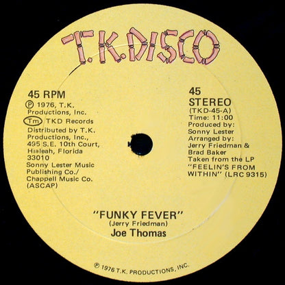 Joe Thomas : Funky Fever / Polarizer (12")