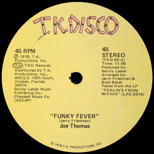 Joe Thomas : Funky Fever / Polarizer (12")