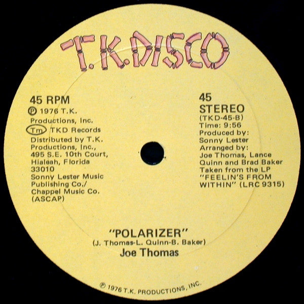 Joe Thomas : Funky Fever / Polarizer (12")