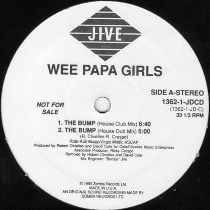 Wee Papa Girl Rappers : The Bump (12", Promo)