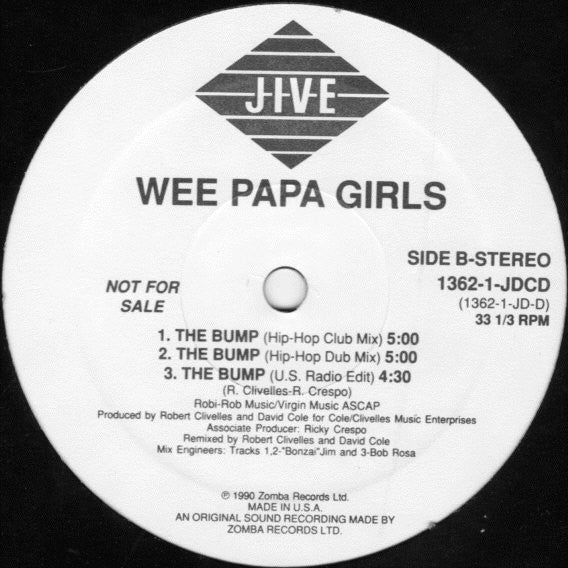 Wee Papa Girl Rappers : The Bump (12", Promo)