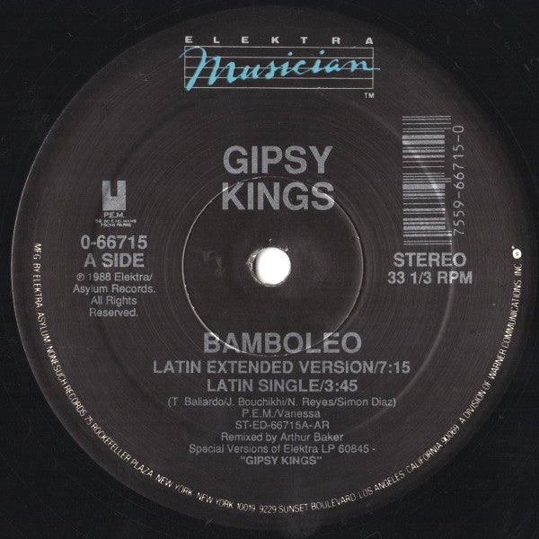 Gipsy Kings : Bamboleo (12", Single)