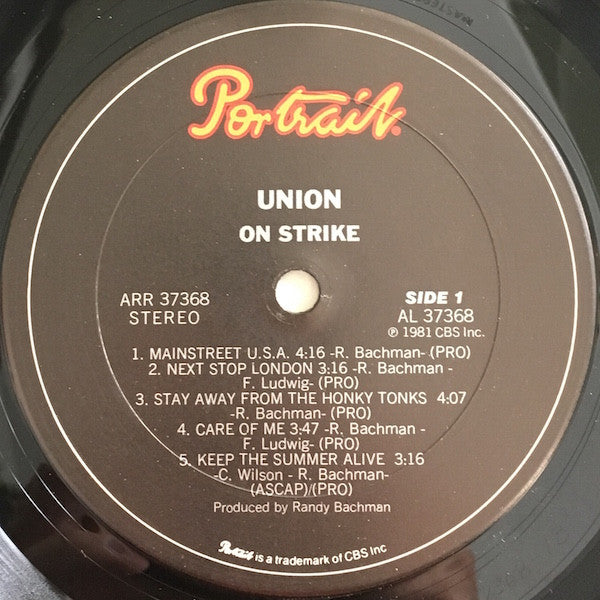 Union (17) : On Strike (LP, Album, San)