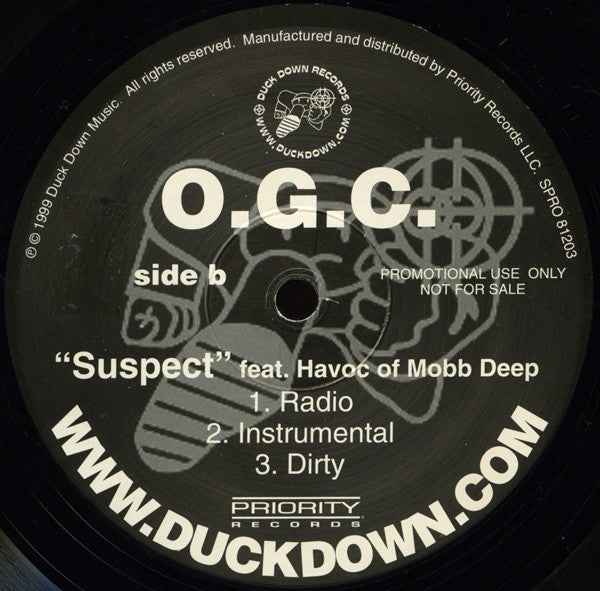 O.G.C. : Bounce To The Ounce (12", Promo)