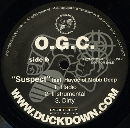 O.G.C. : Bounce To The Ounce (12", Promo)