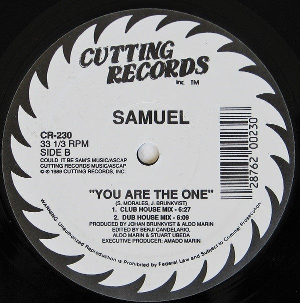 Samuel Morales : You Are The One (12")