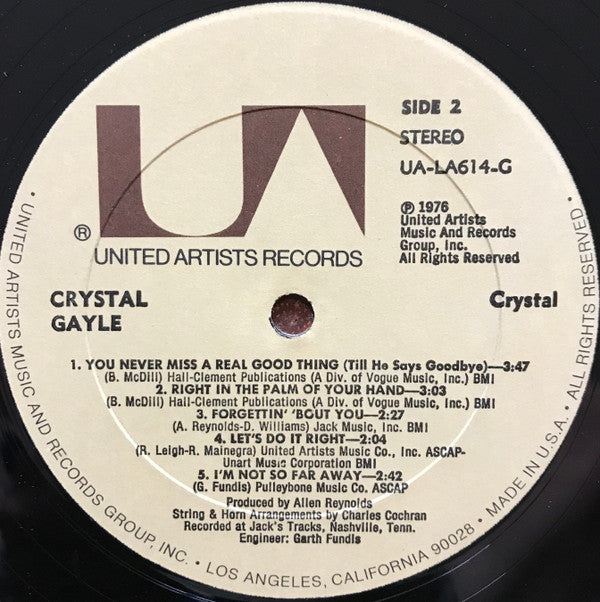 Crystal Gayle : Crystal (LP, Album, All)
