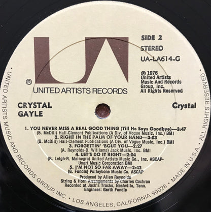 Crystal Gayle : Crystal (LP, Album, All)