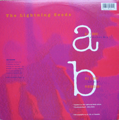 Lightning Seeds : All I Want (12", Single)