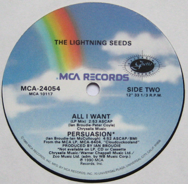 Lightning Seeds : All I Want (12", Single)