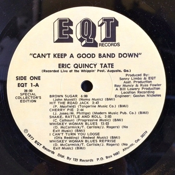 Eric Quincy Tate : Can't Keep A Good Band Down (LP, Album, Ltd)