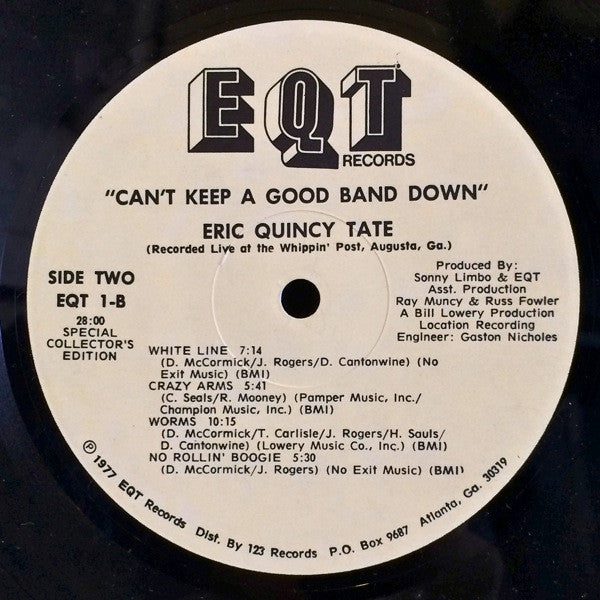 Eric Quincy Tate : Can't Keep A Good Band Down (LP, Album, Ltd)
