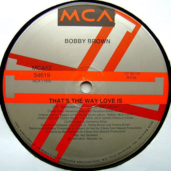 Bobby Brown : That's The Way Love Is (12", Single)
