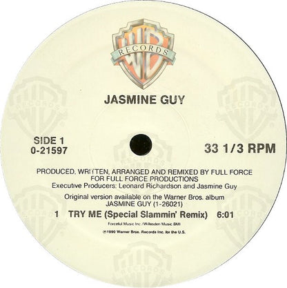 Jasmine Guy : Try Me (12", Maxi)
