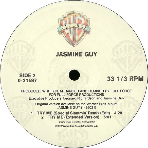 Jasmine Guy : Try Me (12", Maxi)
