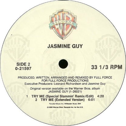 Jasmine Guy : Try Me (12", Maxi)