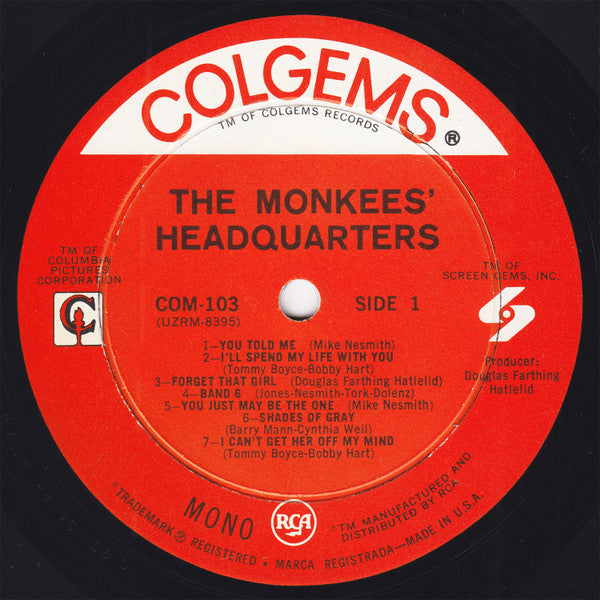 The Monkees : Headquarters (LP, Album, Mono, Hol)