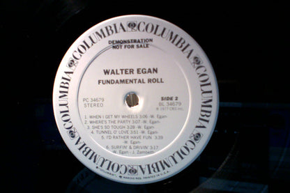Walter Egan : Fundamental Roll (LP, Album, Promo, Ter)