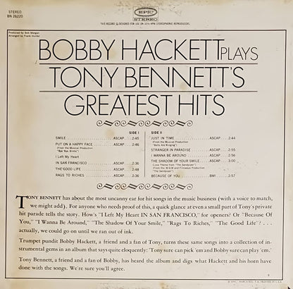 Bobby Hackett : Tony Bennett's Greatest Hits (LP, Album)