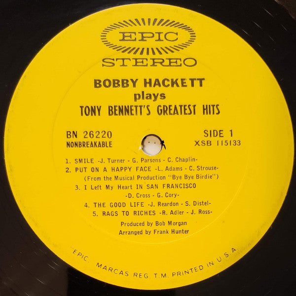 Bobby Hackett : Tony Bennett's Greatest Hits (LP, Album)