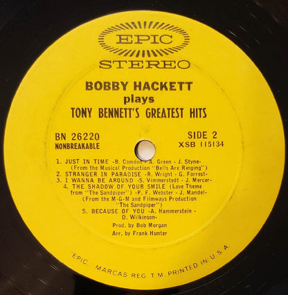 Bobby Hackett : Tony Bennett's Greatest Hits (LP, Album)