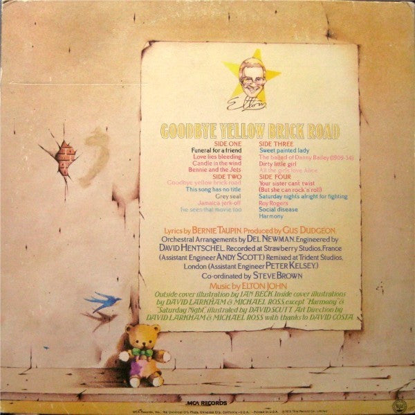 Elton John : Goodbye Yellow Brick Road (2xLP, Album, RE, Gat)