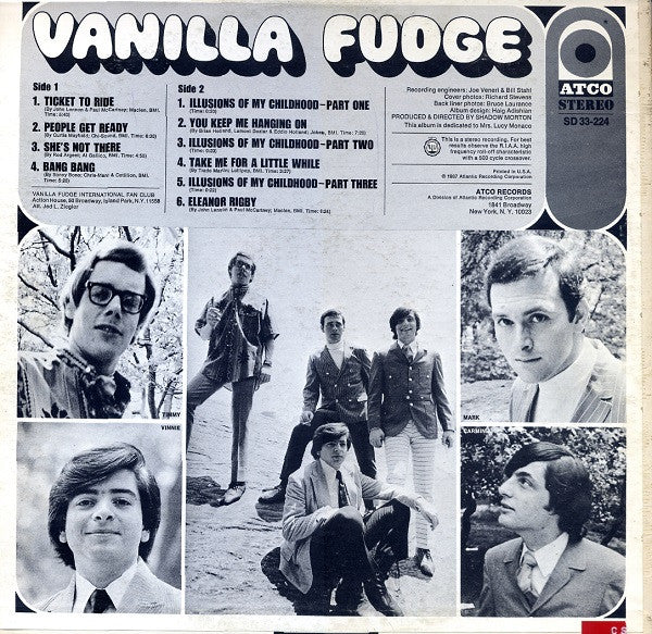 Vanilla Fudge : Vanilla Fudge (LP, Album, Club)