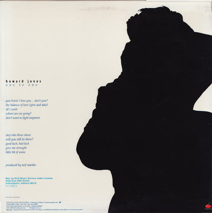 Howard Jones : One To One (LP, Album, Club)