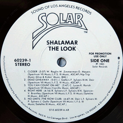 Shalamar : The Look (LP, Album, Promo)