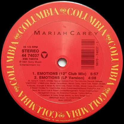 Mariah Carey : Emotions (12")
