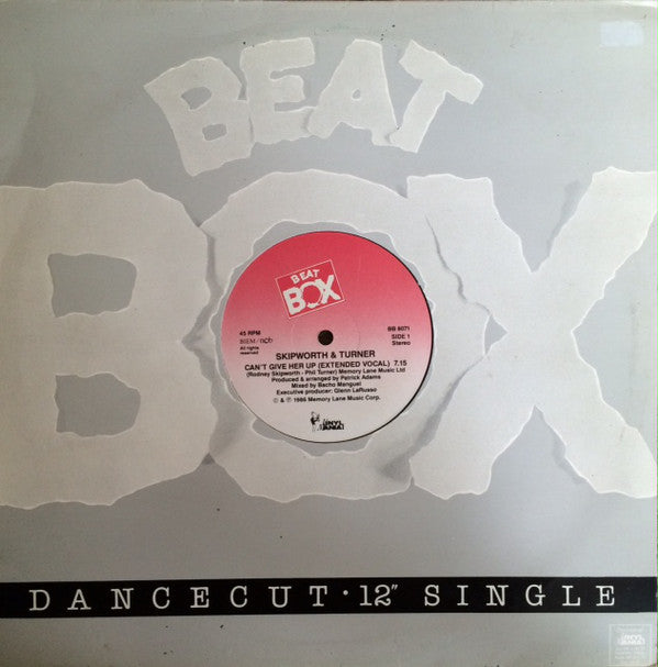 Skipworth & Turner : Can't Give Her Up (12")