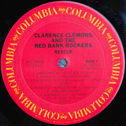 Clarence Clemons And The Red Bank Rockers : Rescue (LP, Album, RP, Car)