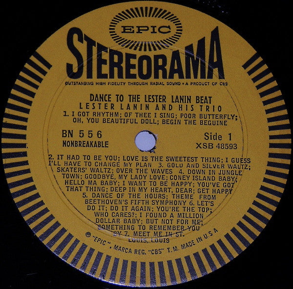 The Lester Lanin Trio : Dance To The Lester Lanin Beat (LP, Album)