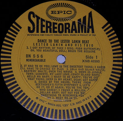 The Lester Lanin Trio : Dance To The Lester Lanin Beat (LP, Album)