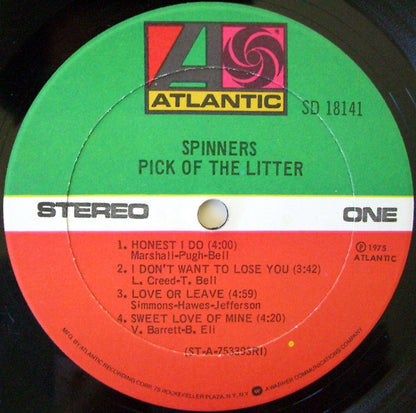 Spinners : Pick Of The Litter (LP, Album, PRC)