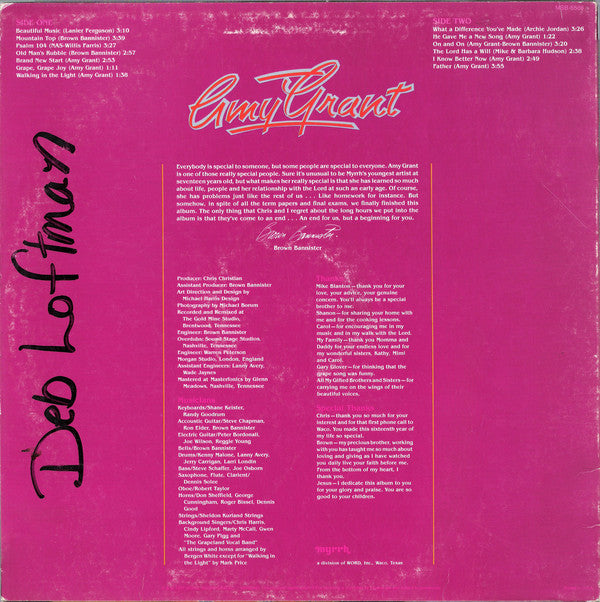 Amy Grant : Amy Grant (LP, Album)