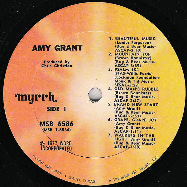 Amy Grant : Amy Grant (LP, Album)