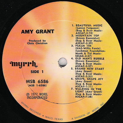 Amy Grant : Amy Grant (LP, Album)