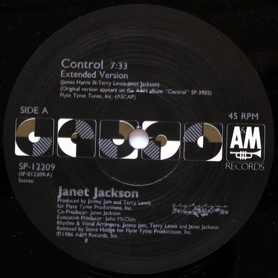 Janet Jackson : Control (12", Single)
