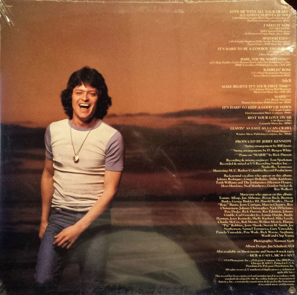 Johnny Rodriguez (4) : Love Me With All Your Heart (LP, Album, Ter)