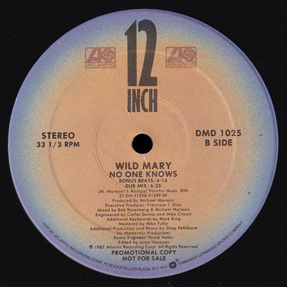 Wild Mary : No One Knows (12", Promo, SP)