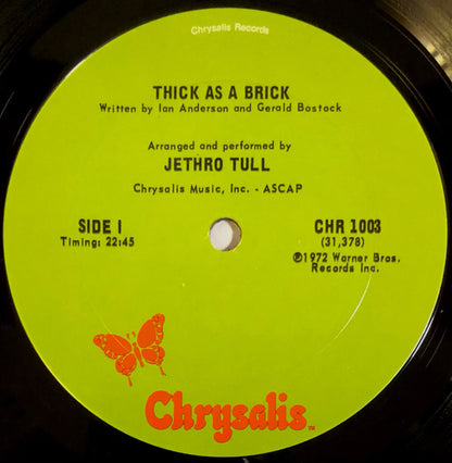 Jethro Tull : Thick As A Brick (LP, Album, Gre)